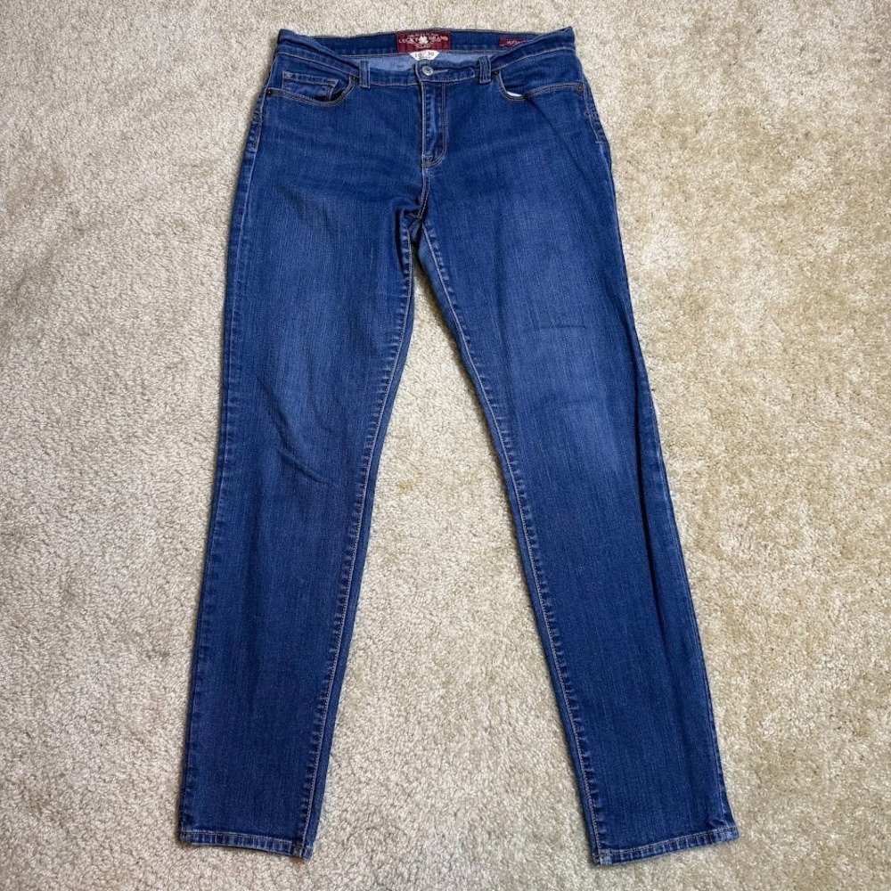 Lucky Brand Sofia Skinny Jeans 10/30 Regular Medium Wash Blueโ Denim Pants